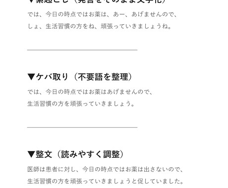 音声・動画データを正確で読みやすい文章に仕上げます ニュース・医療・会議など、専門性の高い内容にも対応可能です。 イメージ1