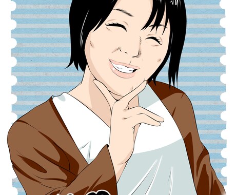 様々な用途に使える【ポップ】な似顔絵描きます 知人の誕生日、ブログ、名刺、etc イメージ2