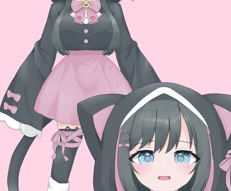 VTuberのパーツ分けイラスト描きます かわいいVTuberのパーツ分けイラストが欲しい方必見！ イメージ2