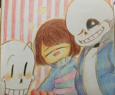 色鉛筆イラストを描きます 創作キャラ、二次創作物など用途に合わせて描きます。 イメージ1