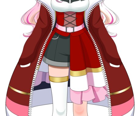 Live2D用Vtuber立ち絵を制作します Vtuberのキャラデザ〜Live2D用パーツ分けまでご提供 イメージ2