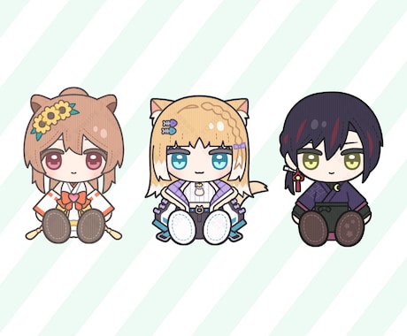配信者様のぬいぐるみイラストお描きします Vtuber様・Vライバー様向けのイラスト イメージ2