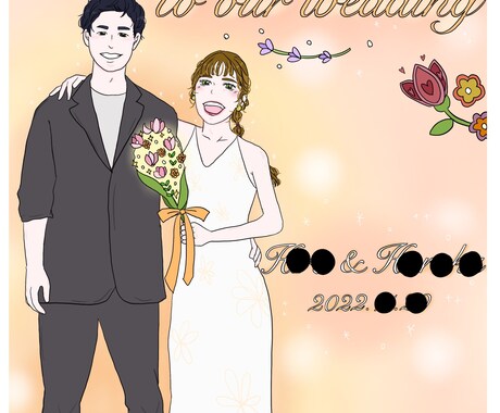ウェディングボードを作成しています 写真を元に結婚式のウェルカムボードを作成します！ イメージ2