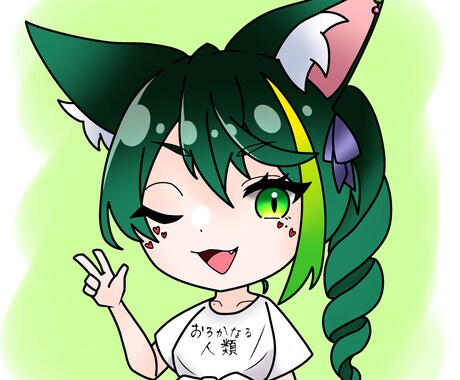 かわいいバストアップSDアイコン承ります 透過データもあるからスタンプ等にも使える！ イメージ2