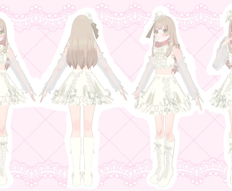 フルスクラッチ3Dモデル作ります 用意するのはイラスト1点からOK イメージ2
