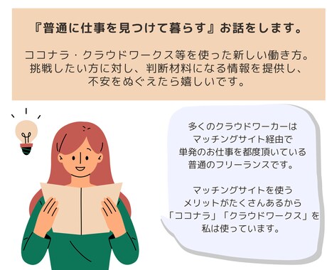 未経験者限定：在宅ワークで最初にすること整理します ココナラ・クラウドワークス以外にも、合うものがあるかも？ イメージ1
