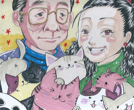 敬老の日のプレゼントに！似顔絵描きます 似顔絵で笑顔をプレゼントしませんか？ イメージ2