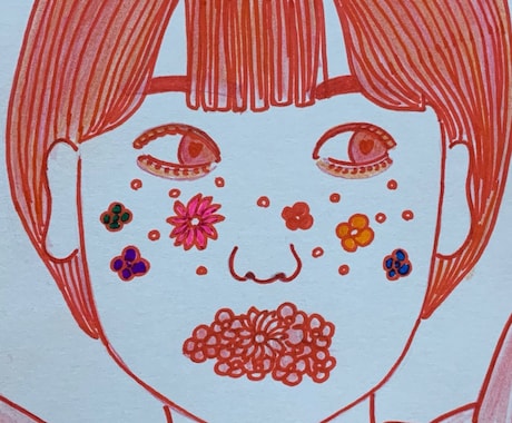 はっきりしたアナログ感があるイラストを描きます 手作りなものをプレゼントしたい方などにオススメです！ イメージ2