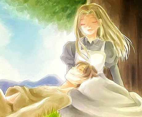 広告、小説表紙などのイラスト作成、全て承ります ストーリー性を感じさせるイラストをどうぞ！ イメージ1