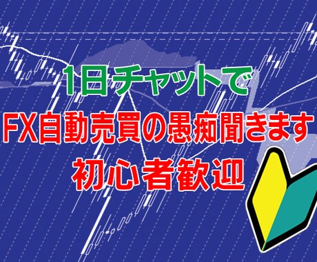 1日チャットでFX自動売買の愚痴聞きます FX、自動売買で思った事や困った事、全部聞きます！答えます！ イメージ2