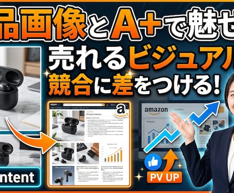 Amazon商品画像7枚、A+作成します イメージ1