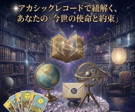 あなたの「魂の設計図」を鑑定します アカシックレコードで紐解く、あなたの「今世の使命と約束」 イメージ1