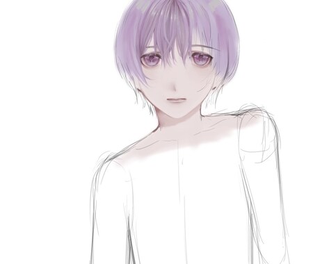 透明感があるイラストをえがいています 髪の毛の塗りにこだわっています イメージ2