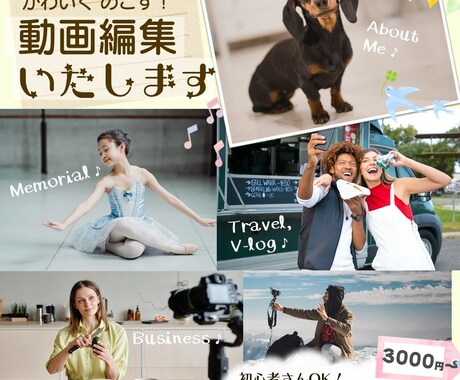 記念日・旅行のメモリアルムービーを作ります うれしい瞬間を、さらに素敵にのこしましょう！ イメージ1