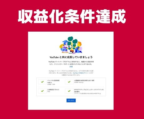 YouTube【登録者250人〜】宣伝します ◣ YOUTUBEの収益化条件サポートします ◢ イメージ2