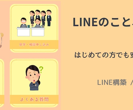 LINE構築・Harness丁寧にサポートします はじめてでも安心。一緒に考えながら作ります イメージ1