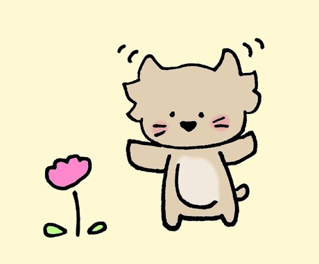 シンプルで可愛らしいイラストを描きます イメージ1