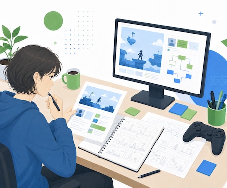 就活生向け　ゲーム企画アイデアをライト診断します 現役ゲームデザイナーがあなたのゲーム企画案にフィードバック！ イメージ1