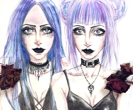 SNS用アイコン、似顔絵お描きします 大切な人へ、記念日やプレゼントに☆ イメージ1