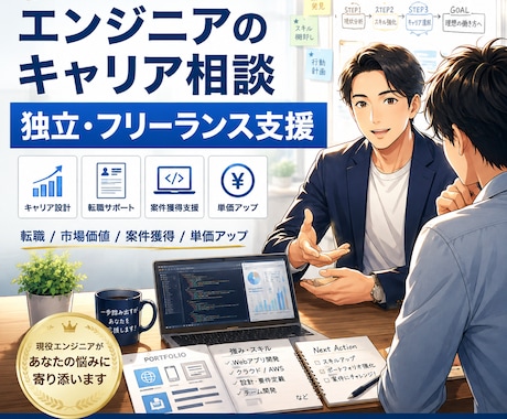 エンジニアのキャリア相談にのります あなたのキャリア形成をサポートします イメージ1