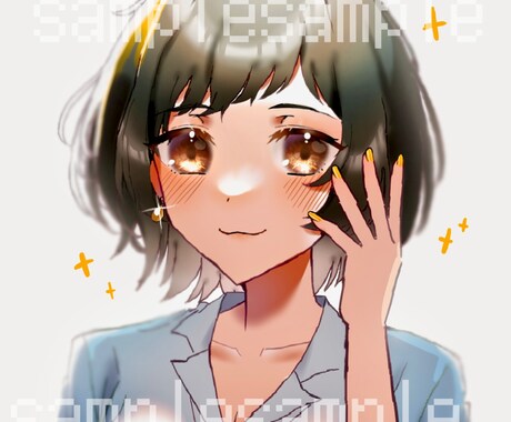 SNS全般使用可！透明感のあるアイコン描きます 動画のサムネイル、似顔絵まで受付中！学生さんもお気軽に！ イメージ2