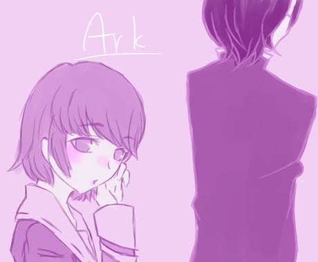 アイコンお描きします ‘‘ラフ画風‘‘アイコンお描きします!最短即日納品 イメージ2
