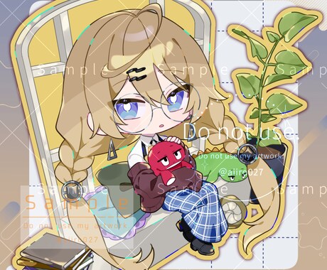 もちっとキラっとデフォルメ絵描きます グッズ制作や鑑賞、プレゼントなどに！ イメージ1