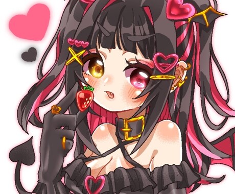 可愛いアイコン描きます キラキラとした可愛い女の子を描けます！ イメージ2