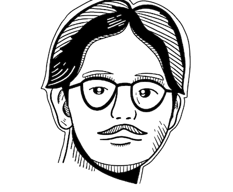 商用OK！モノクロおしゃれなアイコン描きます ビジネスでも使いやすい似顔絵アイコンです。 イメージ2