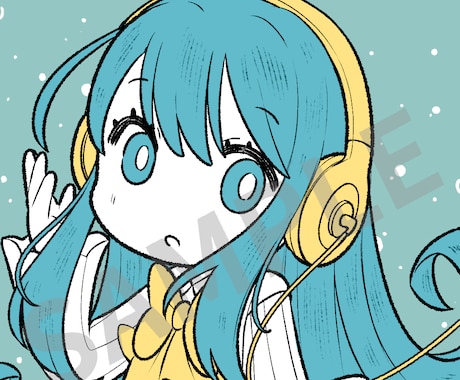 SNSのゆるいアイコン描きます