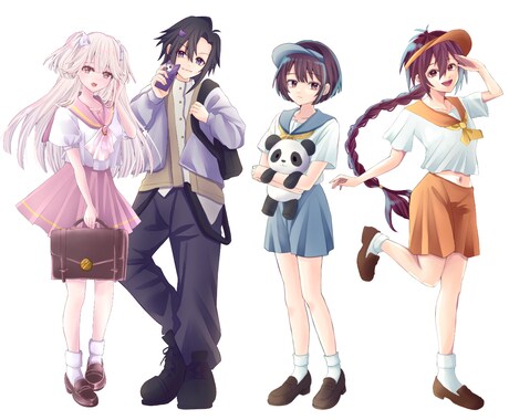 TRPG用の立ち絵イラストお描きします 低価格でハイクオリティなTRPG用の立ち絵お描きします イメージ2