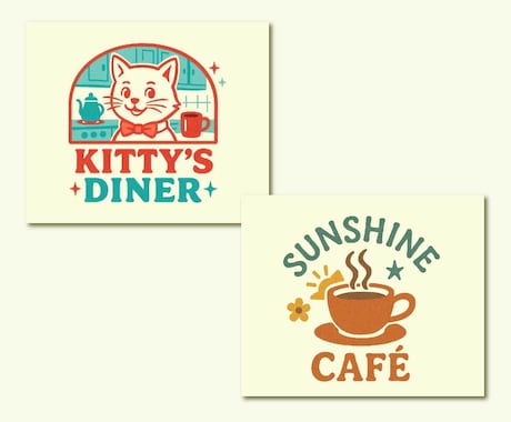 心くすぐる＊ちょっぴりレトロなロゴをお作りします 小さなお店や作家さんの“らしさ”を大切に。 イメージ2