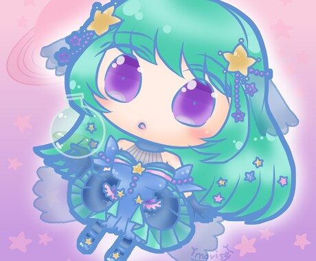 商用可★あなたのキャラクターのミニキャラ描きます アイコンや鑑賞にいかがですか？ イメージ1