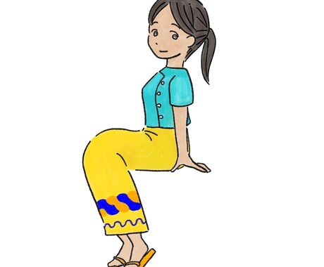 民族衣装を着た似顔絵・イラスト描きます かわいく印象的なイラストで名刺やアイコンにどうぞ イメージ2
