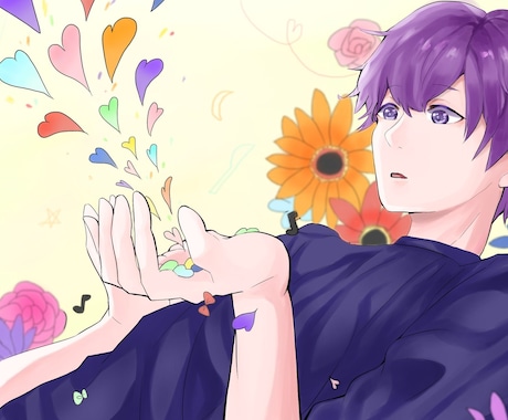 様々な用途のイラストを作成します SNSアイコン、ヘッダー、グッズ用、動画用イラスト等 イメージ2