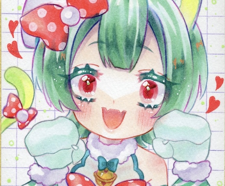 アナログで等身イラスト描きます アナログ画材で手書き特有の質感を出します！ イメージ2