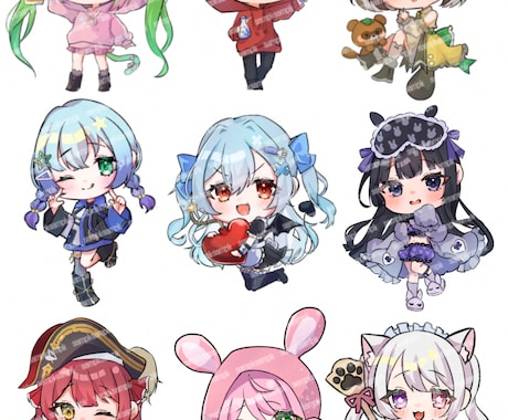 可愛いデフォルメ描きます 商用利用OK！様々な用途でお使いください！ イメージ1