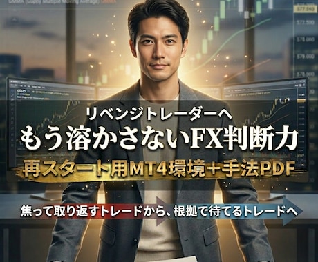 もう溶かさないＦＸ判断力を一緒に作ります 焦って取り返すトレードから、根拠で待てるトレードへ イメージ1