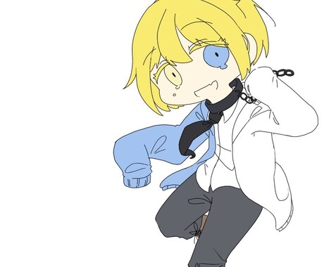 3頭身の可愛いSNSアイコン描きます 人外さんでも、凝った装飾でも3頭身でSNSアイコンを描きます イメージ2