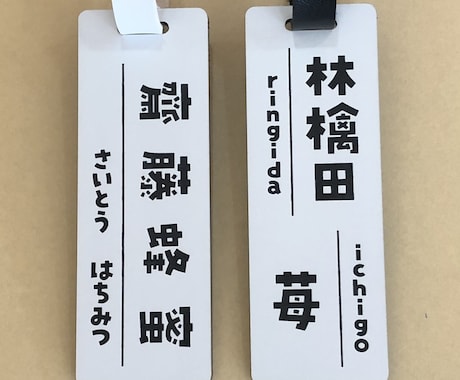 ネームプレート作製致します 可愛らしいフォントでネームタグ作りませんか？ イメージ2