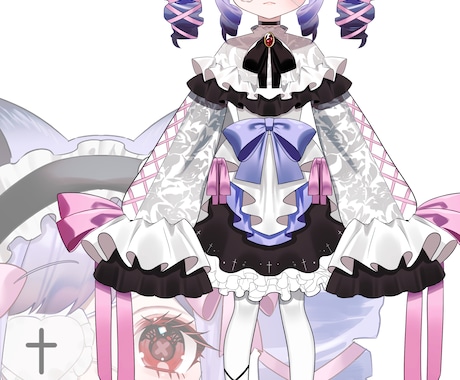 企業実績有！これで全部揃う！Vtuber制作します イラスト・モデリング・キービジュ・三面図全部込み イメージ2