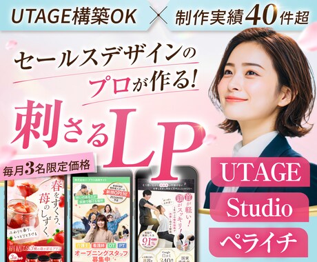 月3名限定！女性に刺さるセールスLPを制作します イメージ1