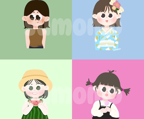 シンプルなゆるかわ似顔絵描きます ゆるかわ・ポップ・ちょっと不思議で楽しい雰囲気 イメージ2