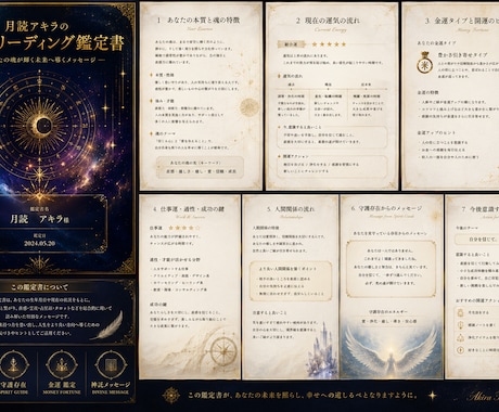 月読アキラの神託リーディング鑑定書お届けします 月読アキラの神託リーディング鑑定書 イメージ1