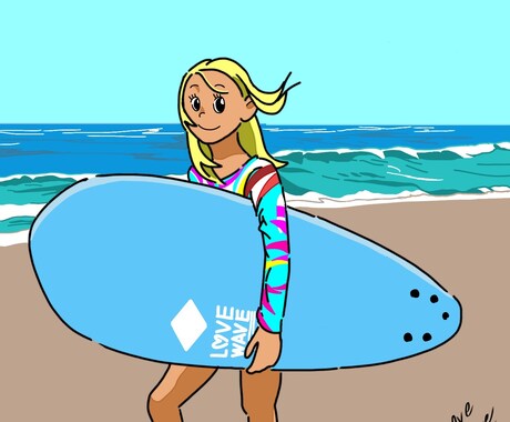 写真からキャラクター風に似顔絵を描きます お好きなお写真からキャラクター化したイラスト似顔絵を描きます イメージ2