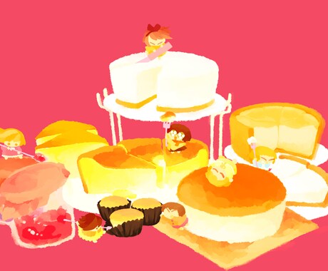 温かみのあるイラストや料理の絵を描きます 挿絵や印刷物、メニュー表、WEB用イラスト、アイコンなどに イメージ1