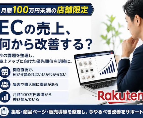 月100万円未満限定30日間店舗運営コンサルします イメージ1