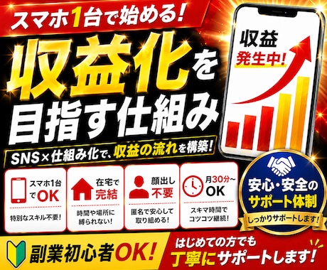 初心者OKスマホ1台で始めるSNS副業を教えます SNS拡散サービスの仕組みから運用方法まで解説 イメージ1