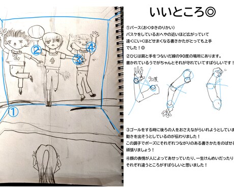デザイナー視点で絵の添削アドバイスを承ります なんとなく違和感・・。なくそう！！（デジタル＆手書き対応） イメージ2
