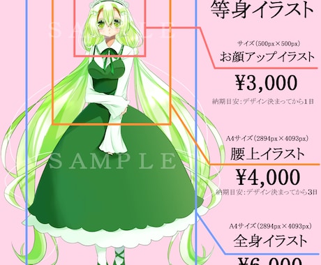 キラキラかわいいイラスト描きます アイコンから一枚絵まで幅広い用途に対応いたします！ イメージ2